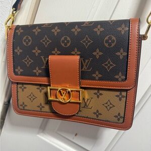 Fooey Louis Vuitton Brown Monogram Shoulder Bag